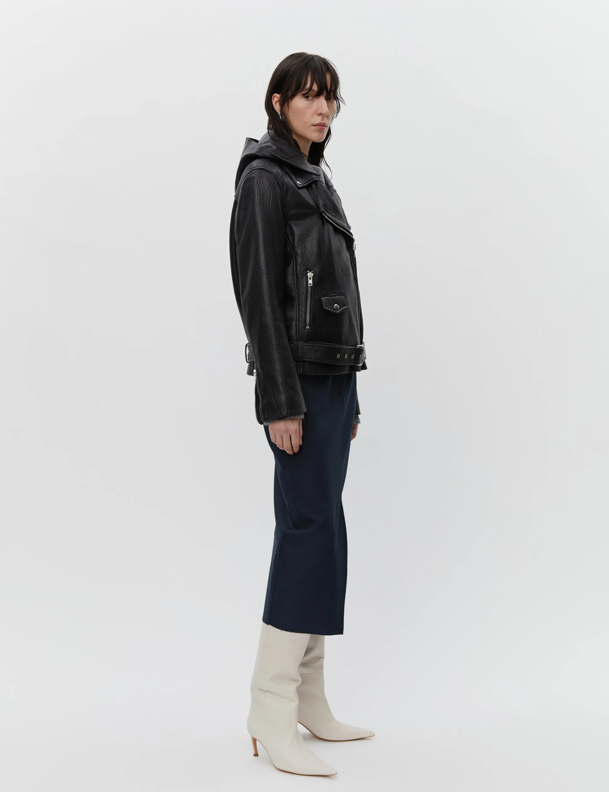 Marvin - Textured Leather - BLACK