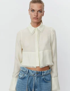 Shania - Sheer Fringes - LEMON ICING